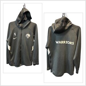 Nike Golden State Warriors Showtime Therma Flex Hoodie Zip Large AT8462 032 NWOT